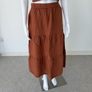Elan Rust Maxi Skirt
